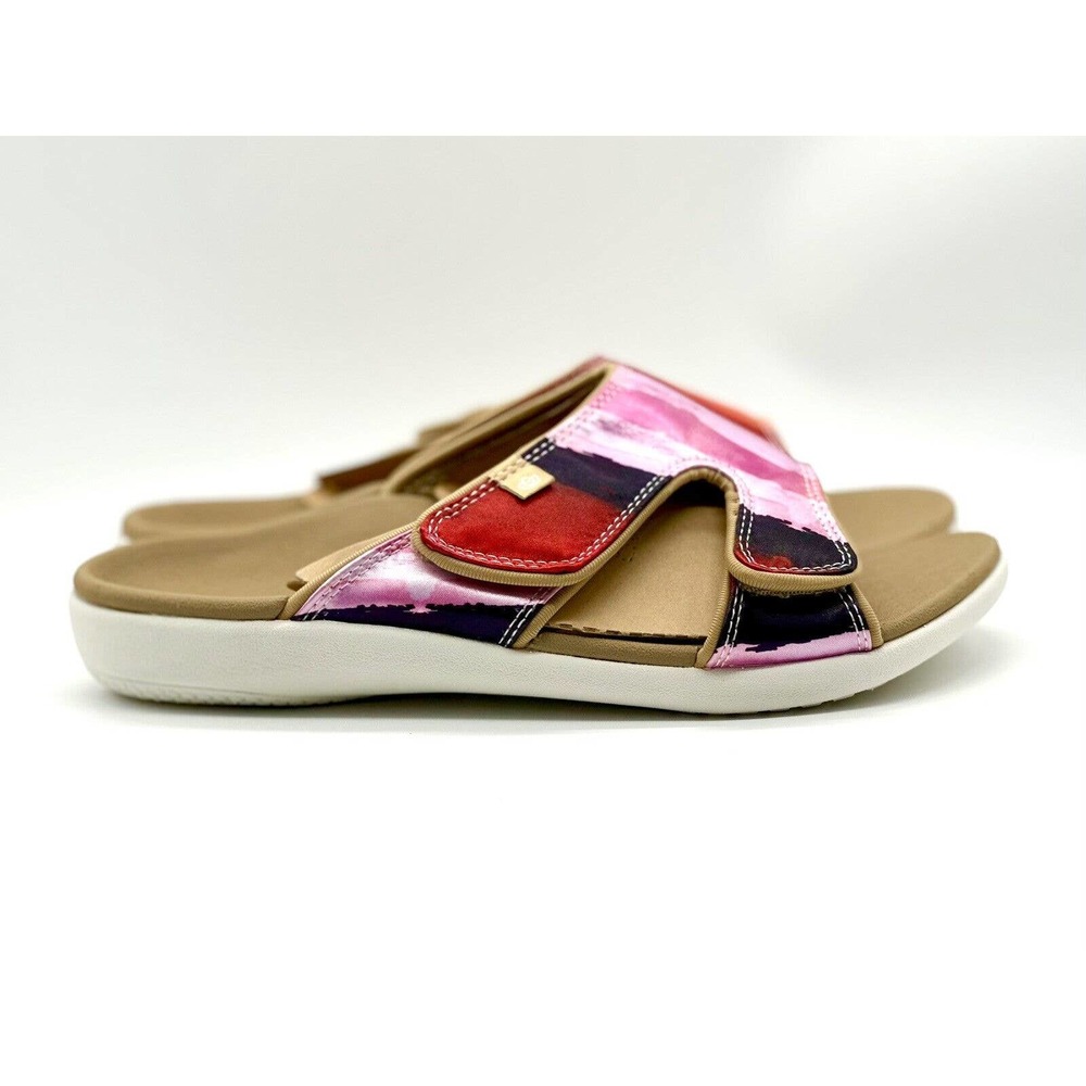 Spenco Sandals Women Size 10D Kholo Monet Sundress Orthotic Slide Adjustable